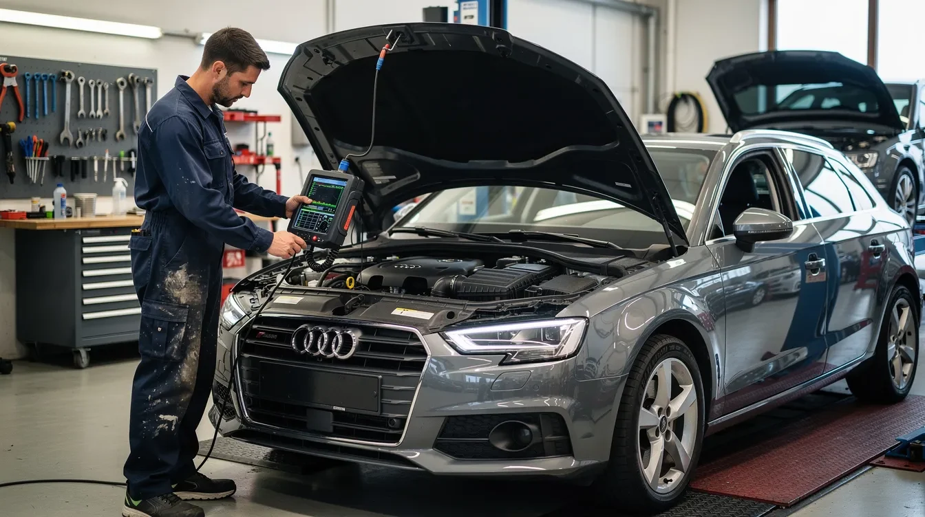 Diagnoza motor Audi A1 Sportback pentru probleme TFSI si TDI in service auto Brasov