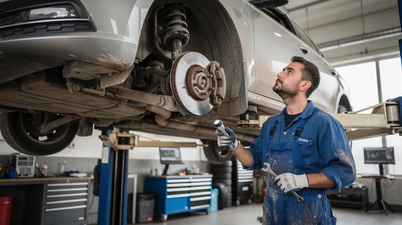 Audi A6 C7 verificat pe elevator pentru probleme la frane suspensie si directie in service Brasov
