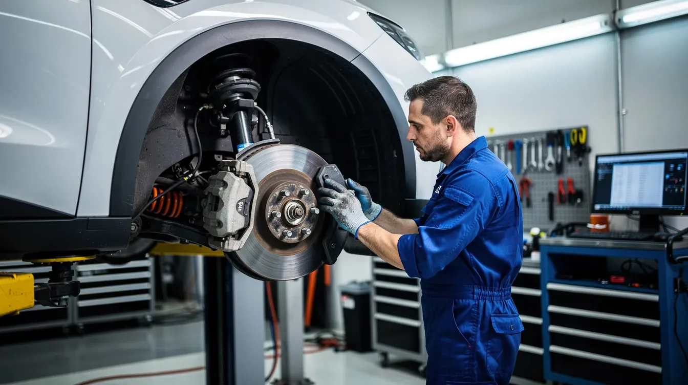 Verificare suspensie si frane Audi e-tron in service auto Brasov