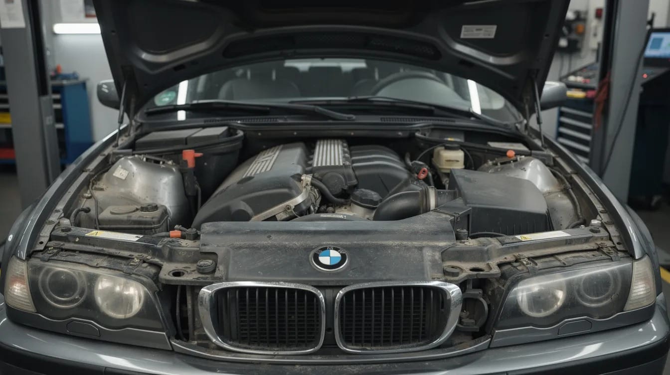 motor BMW E46 verificat pentru probleme diesel si benzina