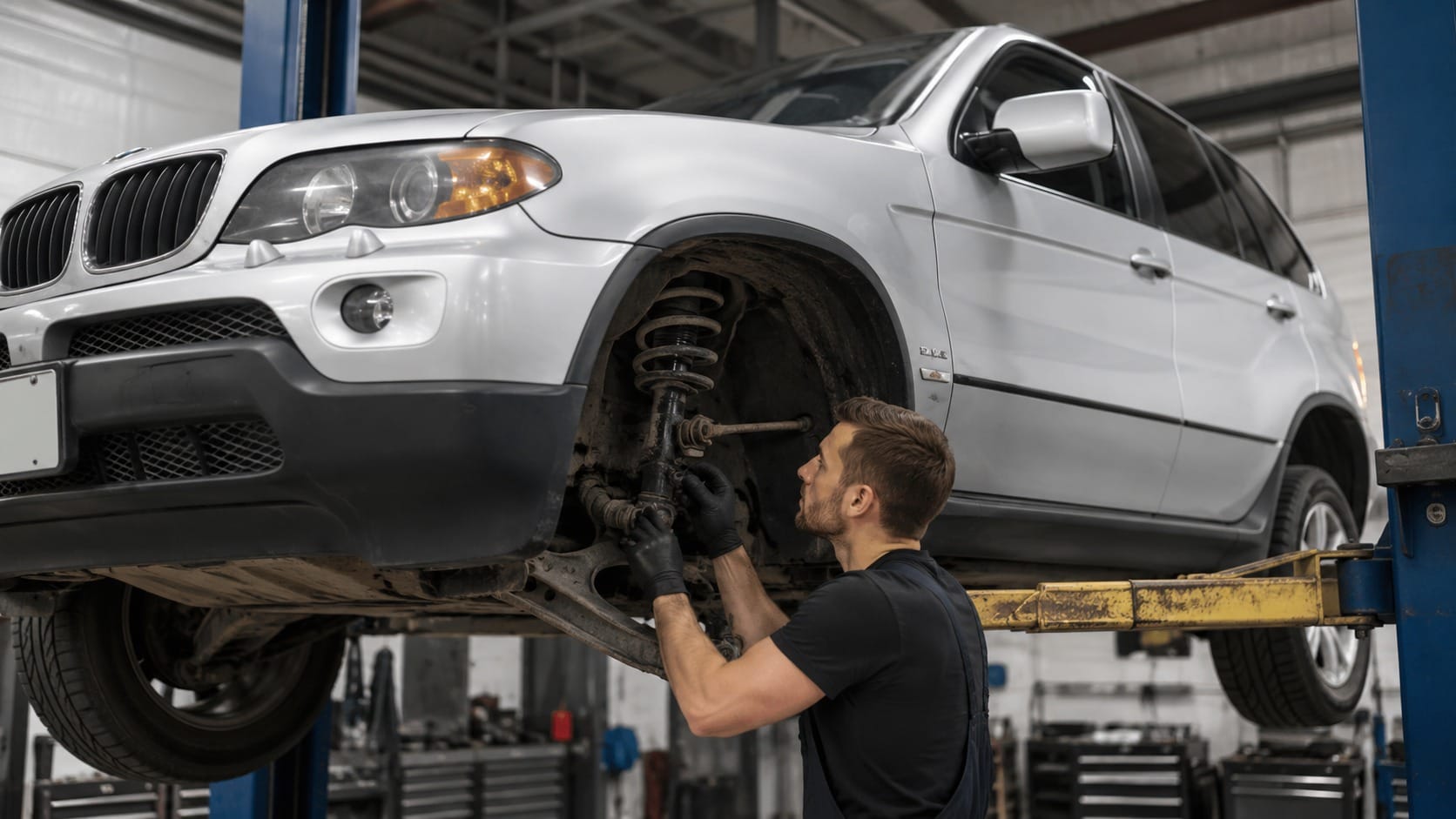 BMW X5 E53 verificare suspensie in service auto Brasov
