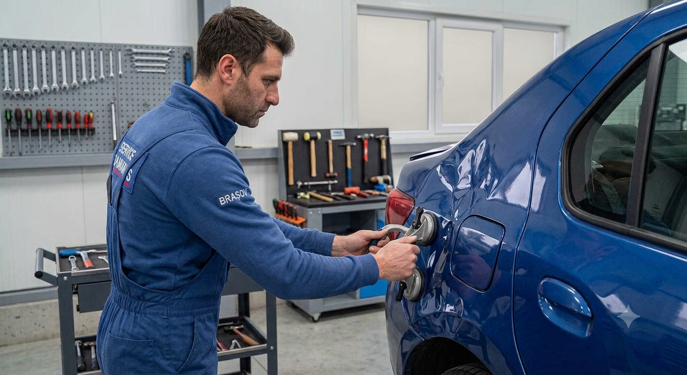 constatare dauna auto in service Damianis Brasov