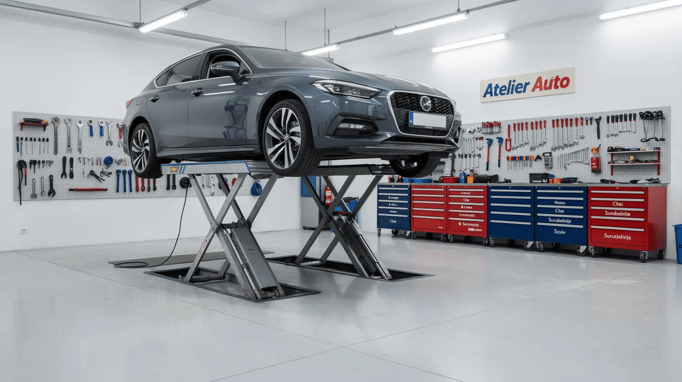 masina verificata pe elevator in service auto pentru martor Check Engine