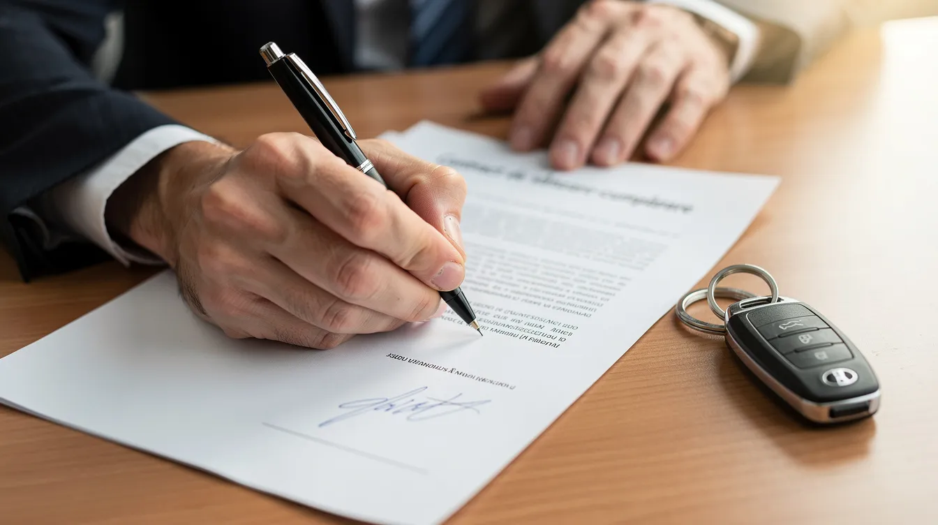 completare contract vanzare cumparare auto langa cheile masinii