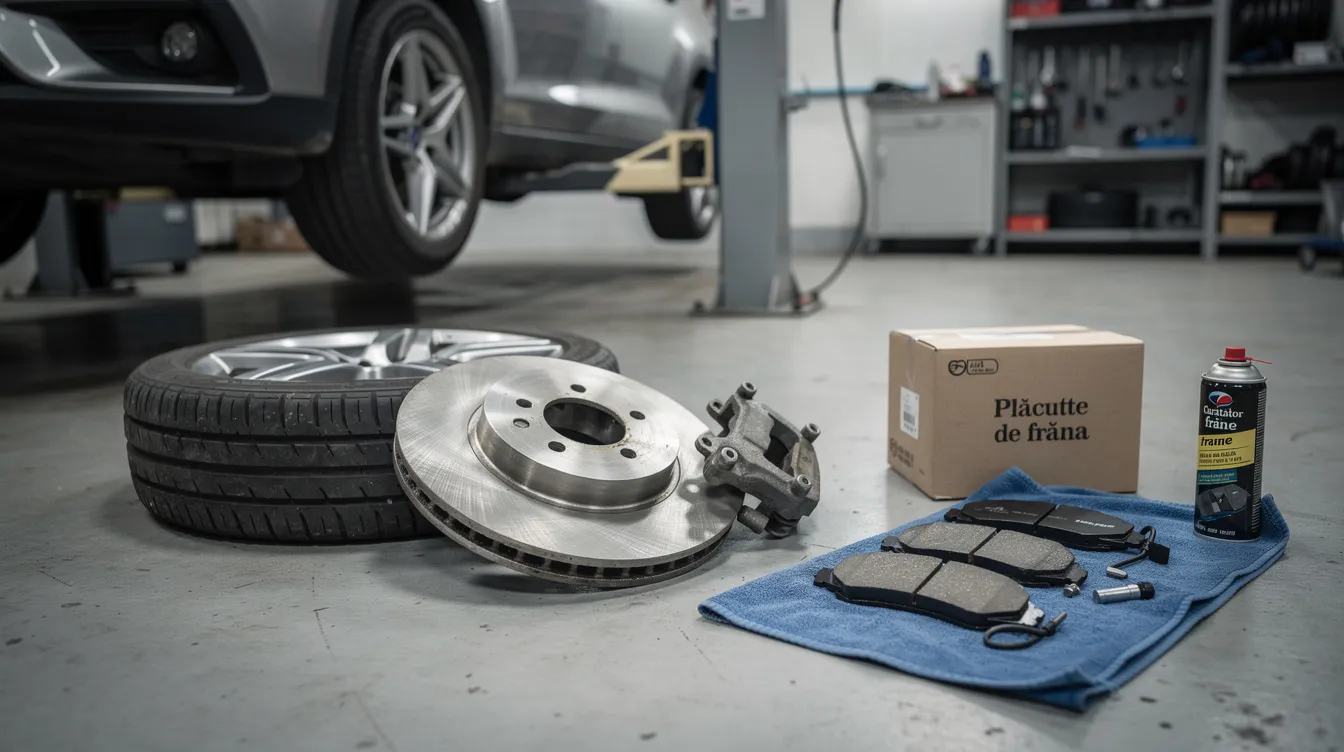 verificare discuri si placute de frana in service auto Brasov