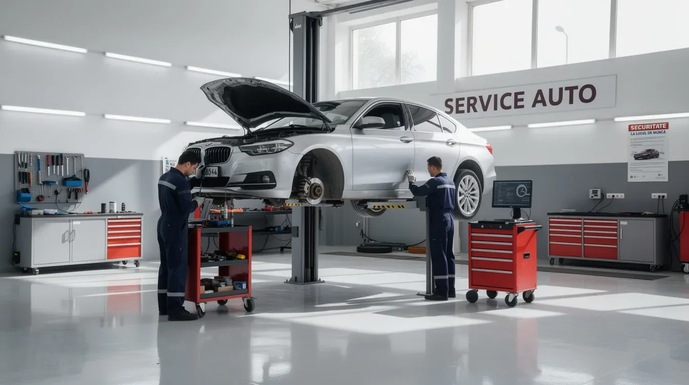 Service auto Gemenii Brasov Damianis intr-un atelier modern