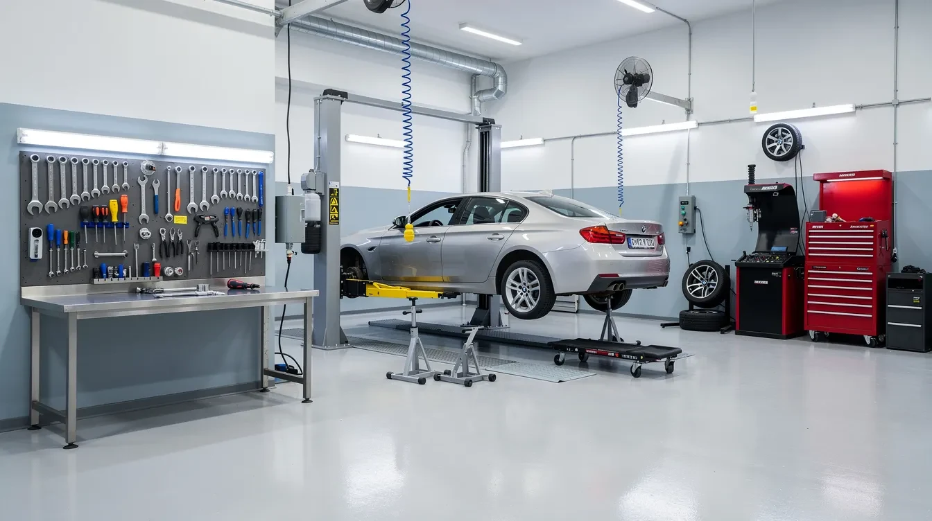 Atelier auto echipat pentru întreținerea mașinilor hibride