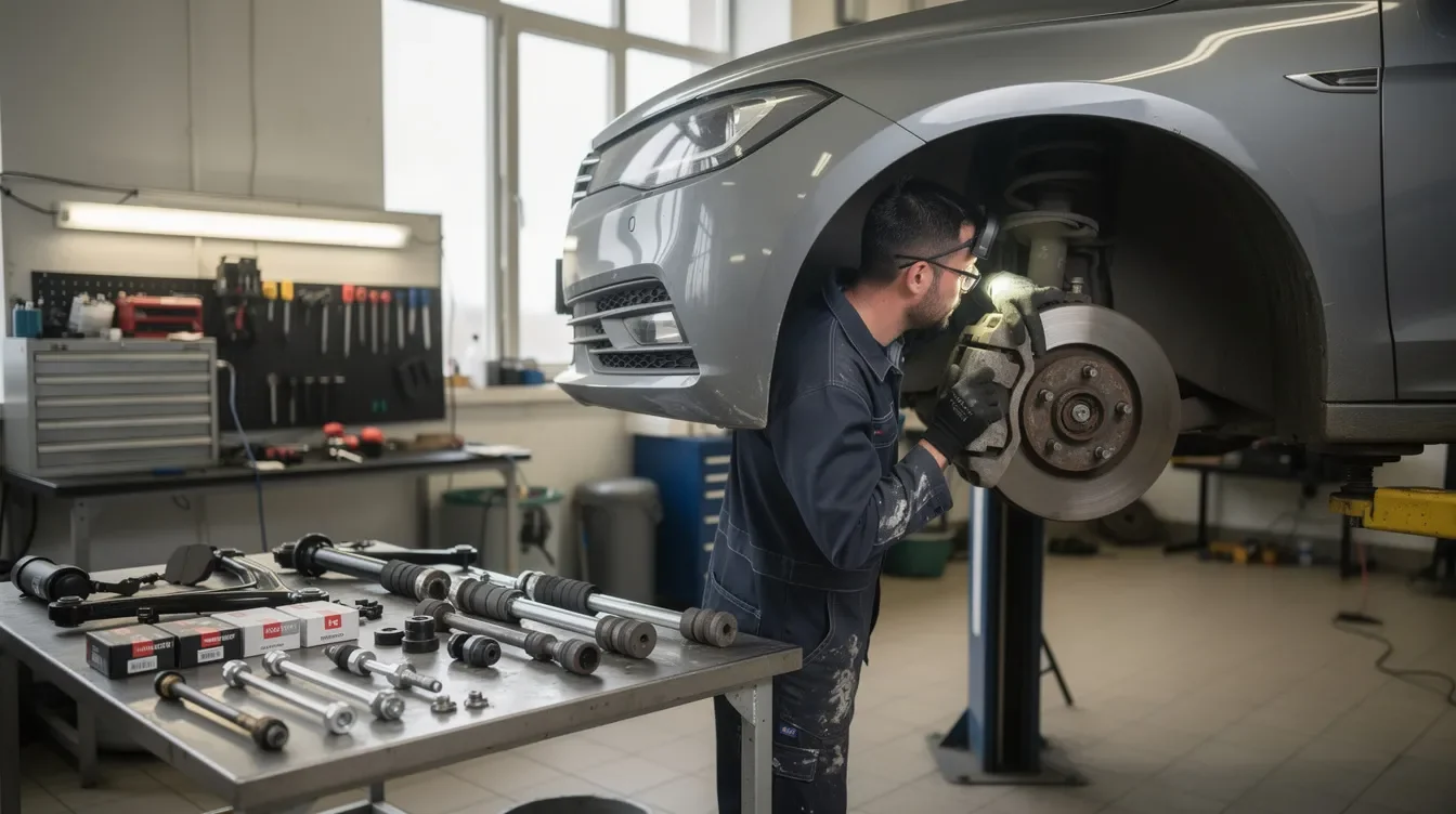 Verificarea sistemului de frânare la un autoturism Citroën