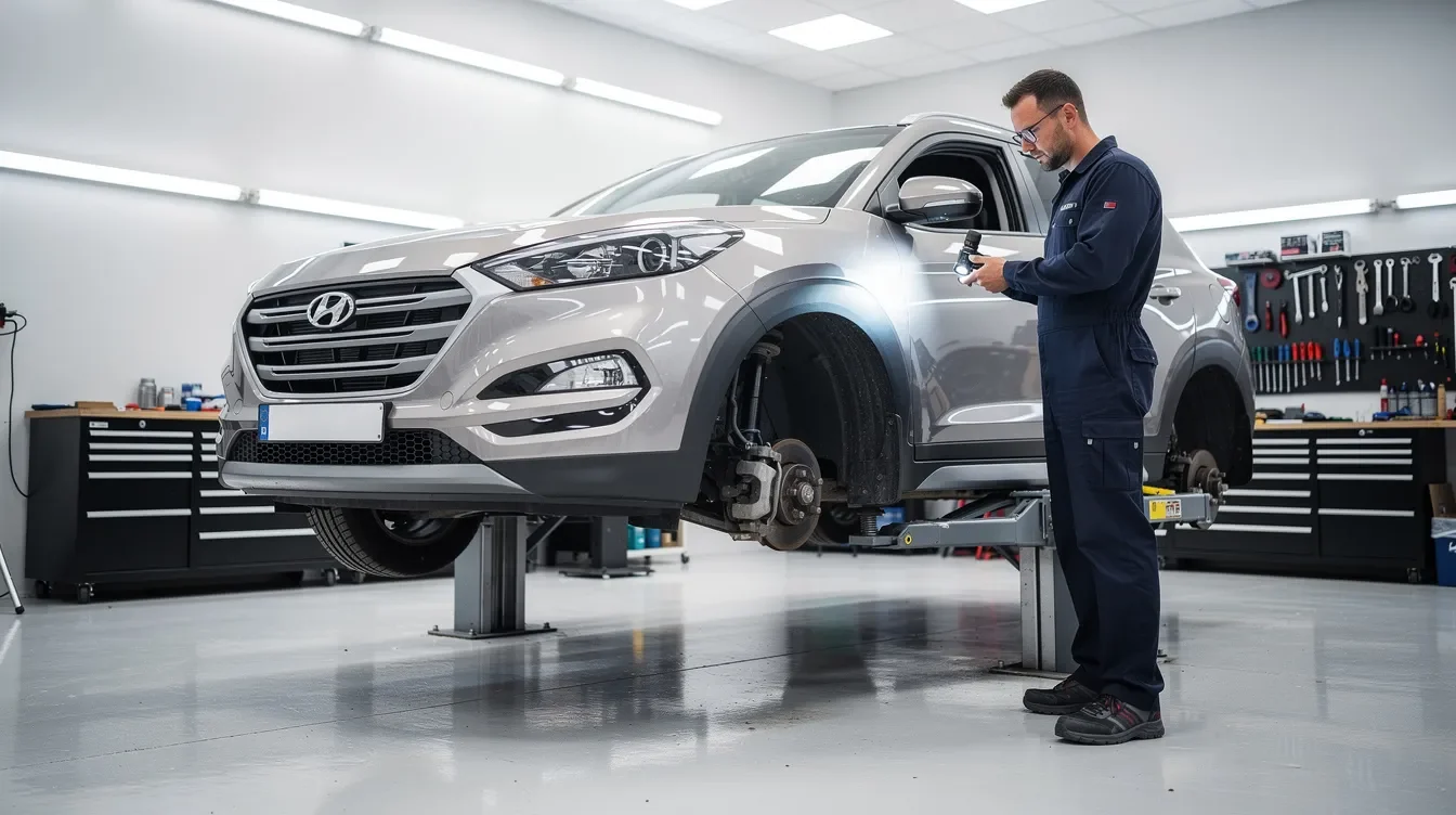 Hyundai Tucson în service auto Damianis Brașov